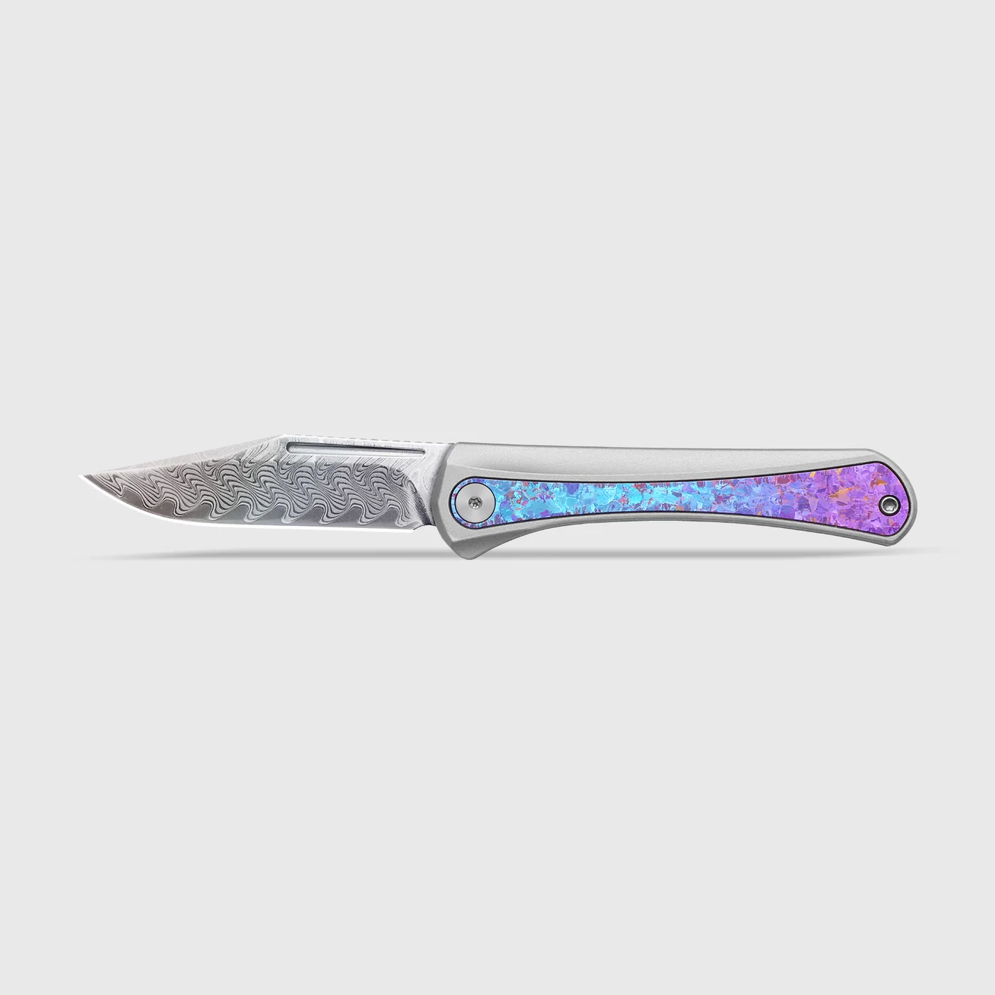 Kizer Melody | Rainbow Damascus | Aluminum & Crystallized Titanium | KizerB™ 3732A1 product photo