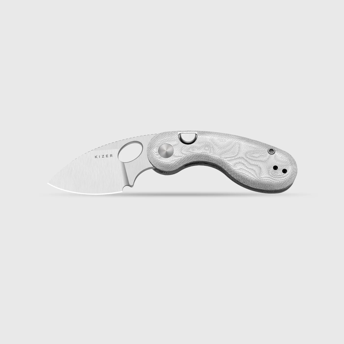 Kizer Microbe™ | 5Th Pocket Knife | Kizer Button Liner Lock™ | Aluminum Foil G10 Handle | KizerV™ 2742A11 product photo