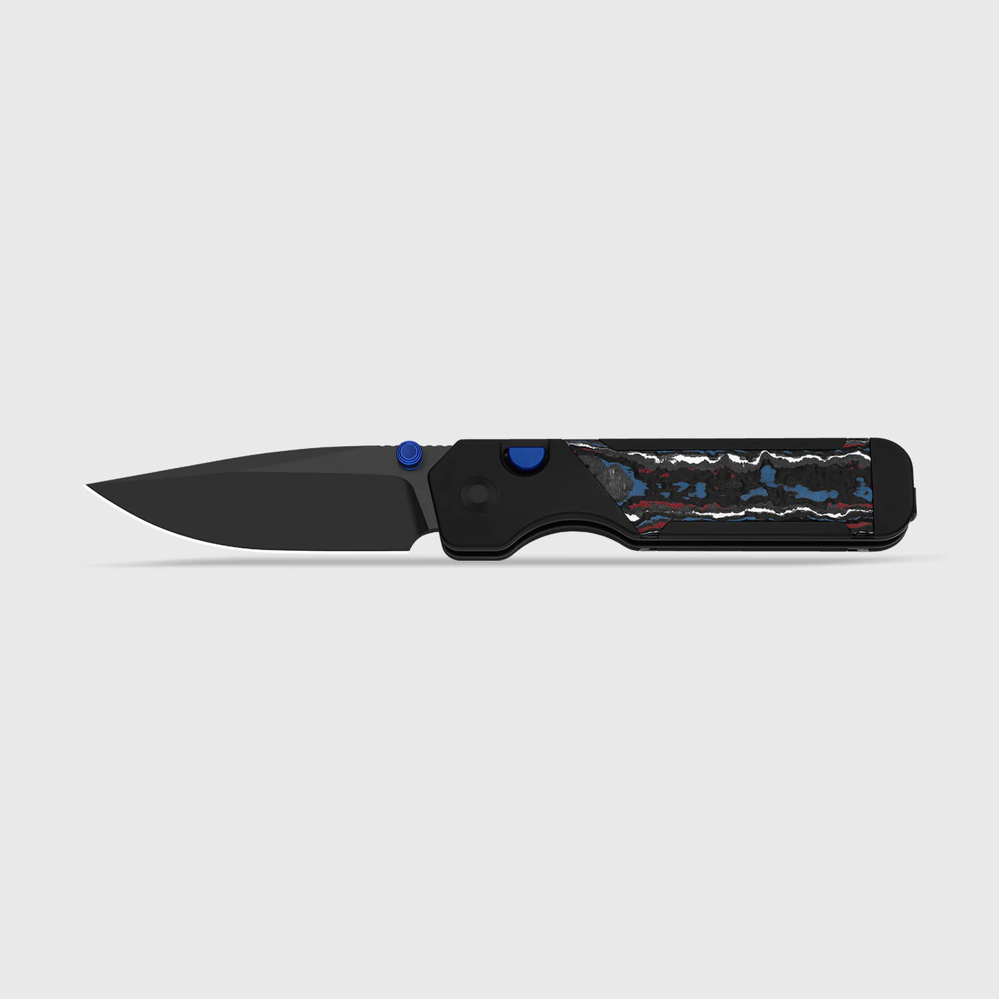 Kizer Militaw 315 KwikSwap™ | Kizer Button Liner Lock™ | M390 + Matte DLC Ultra | Aluminum & FatCarbon Nebula | KizerB™ 3634.31BDA1 product photo