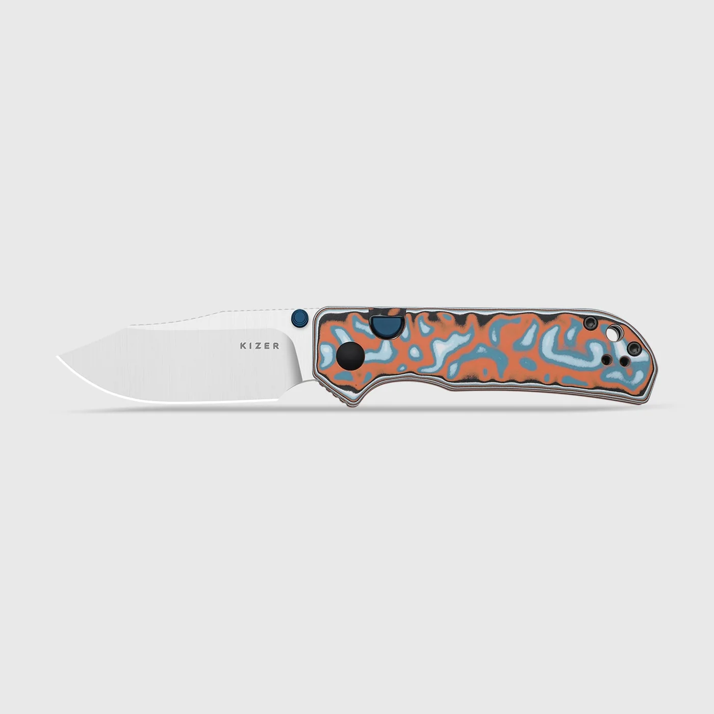 Kizer Nice Guy | Clip Point | AEB-L + Satin | vortex pattern micarta | KizerV™ 3011BCA2 product photo