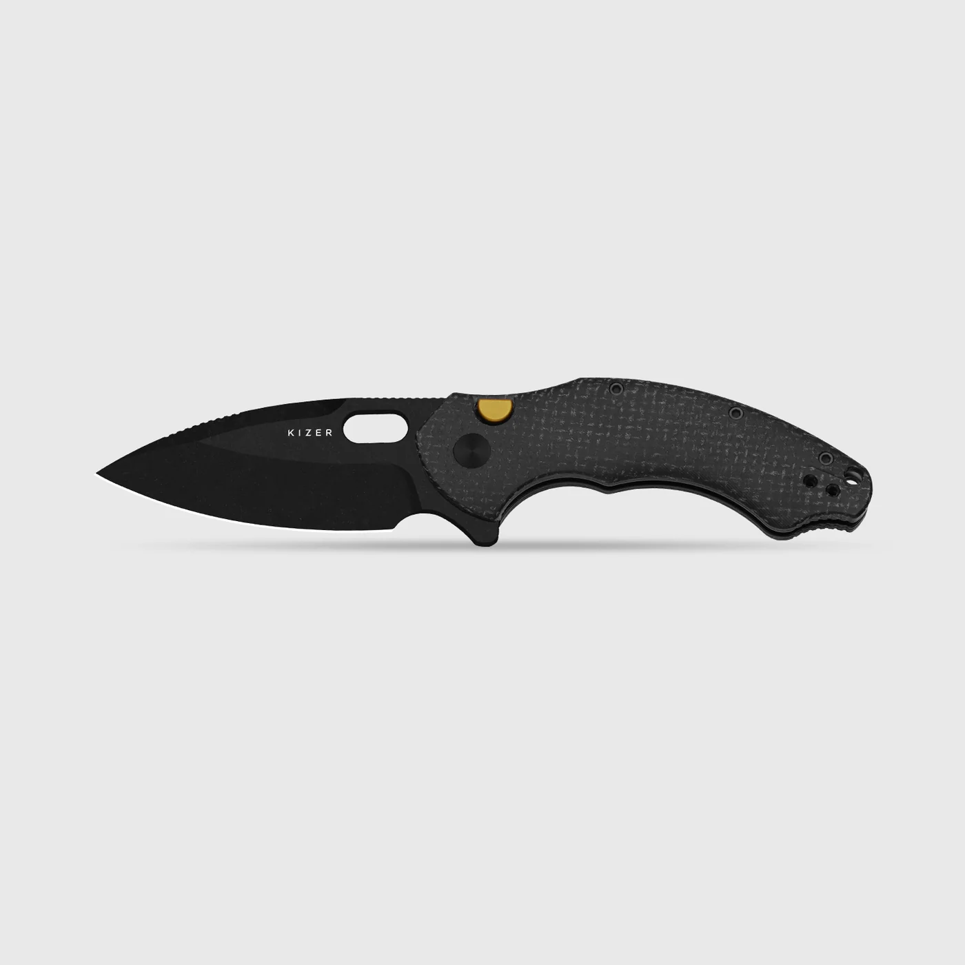 Kizer Roach XL | Kizer Button Liner Lock™ | 14C28N | Micarta | KizerV™ 4477BDA2 product photo