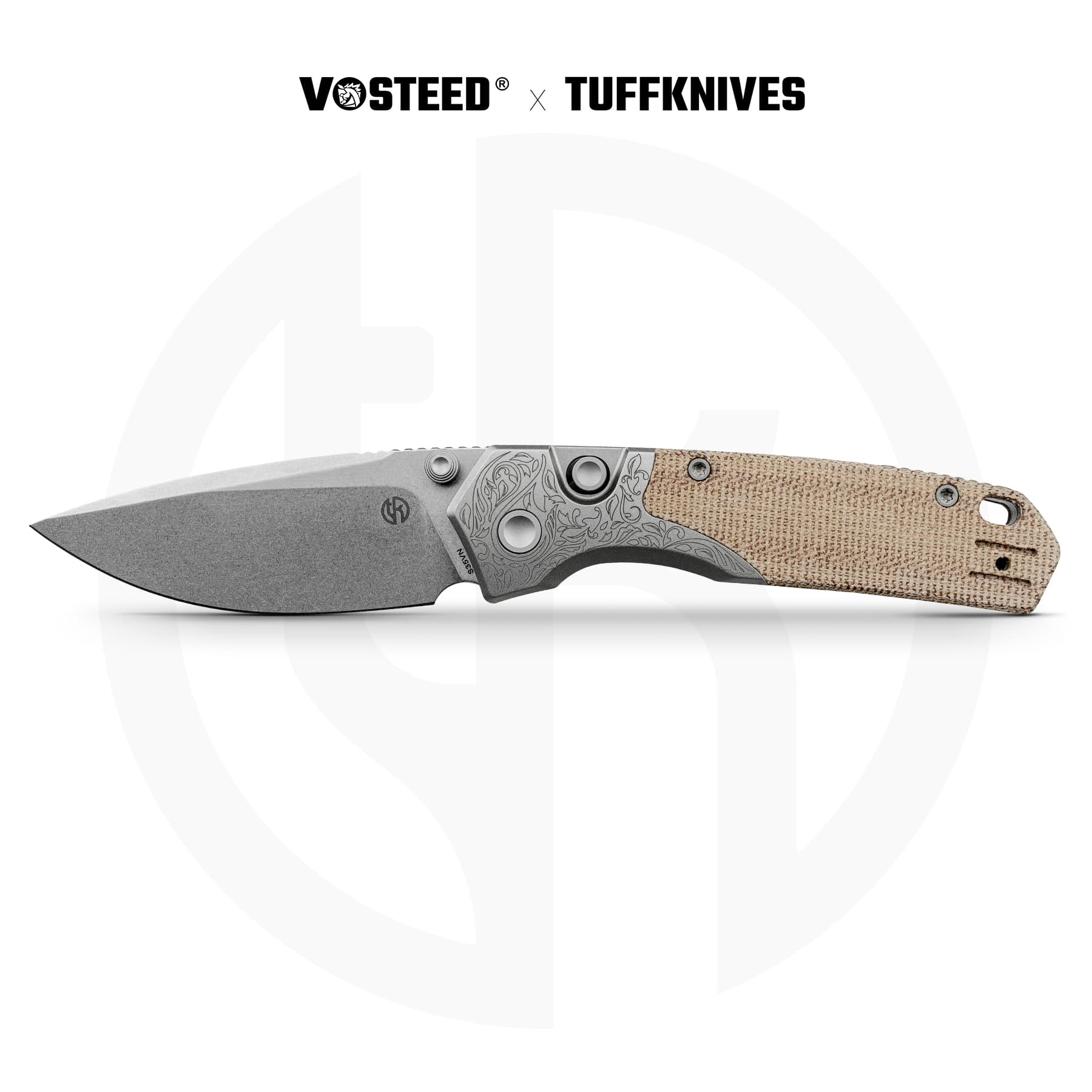 Vosteed Psyop - Top Liner Lock Knife (2.99" S35VN Blade & Norplex UltreX™ Micarta Handle) - A2232 product photo