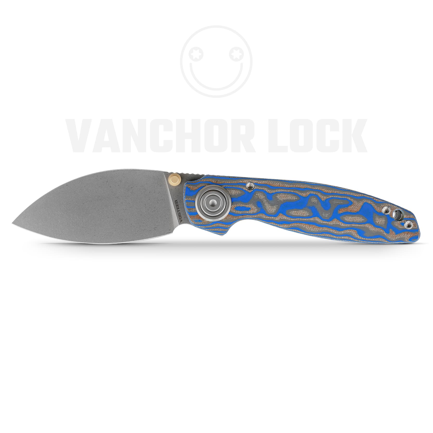Vosteed Shilin Cutter® - Vanchor Lock® (2.90" 154CM Blade & Micarta Handle) - A2813 product photo